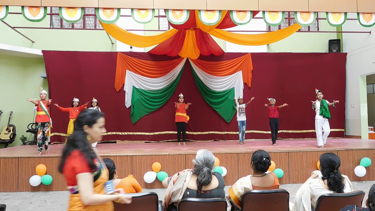 Kids at a School performing on Main Bharat Bol Raha Hoon   Bharat4PopulationLaw Anthem