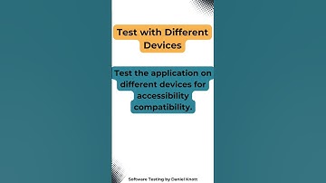 Test with Different Devices #accessibility #AccessibilityTesting