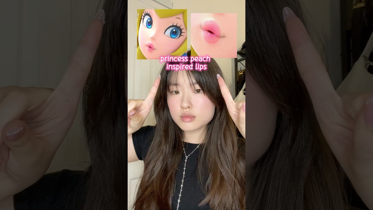 PRINCESS PEACH inspired lip combo!!