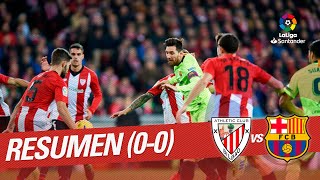 Resumen de Athletic Club vs FC Barcelona (0-0)