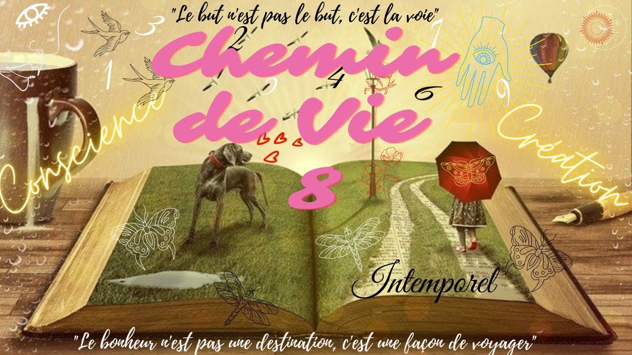 CHEMIN DE VIE 8 ⚖ Vibrer CONSCIENCE & CREATION 🌞+ Tirage LOVE 💞