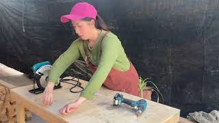 How I Used a Circular Saw as a Table Saw #ladybossblogger #makita #ladycarpenter #diyers #diyproject
