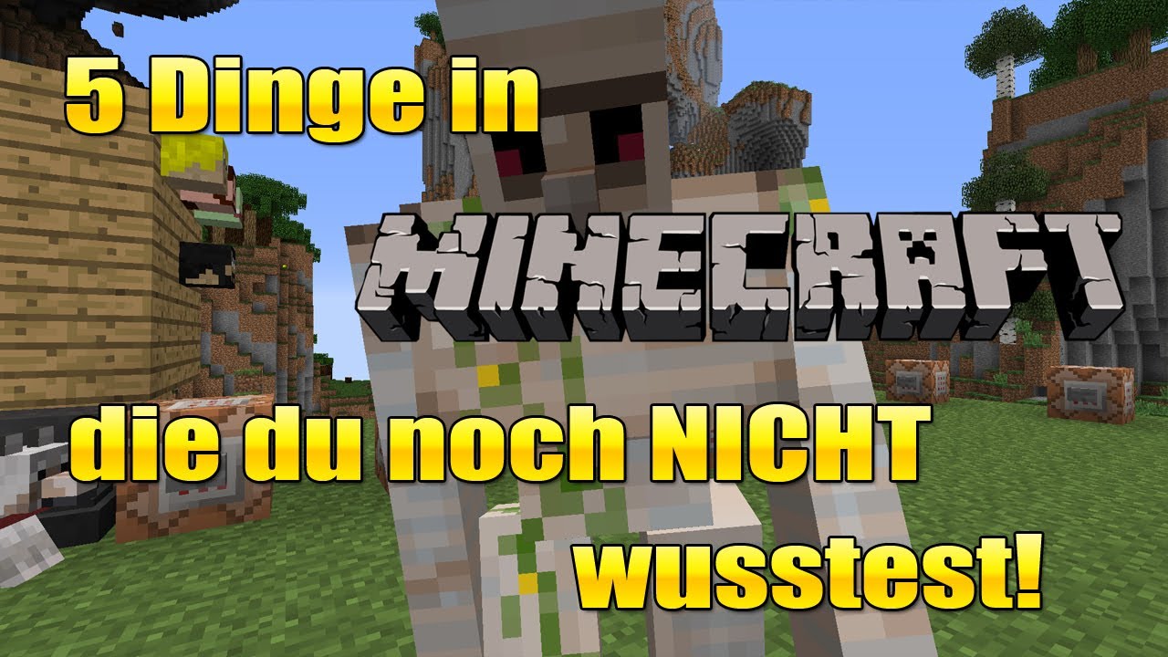 Minecraft 5 Dinge Die Du Noch Nicht Wusstest 5 Dinge in Minecraft die du noch NICHT wusstest! #13 - YouTube