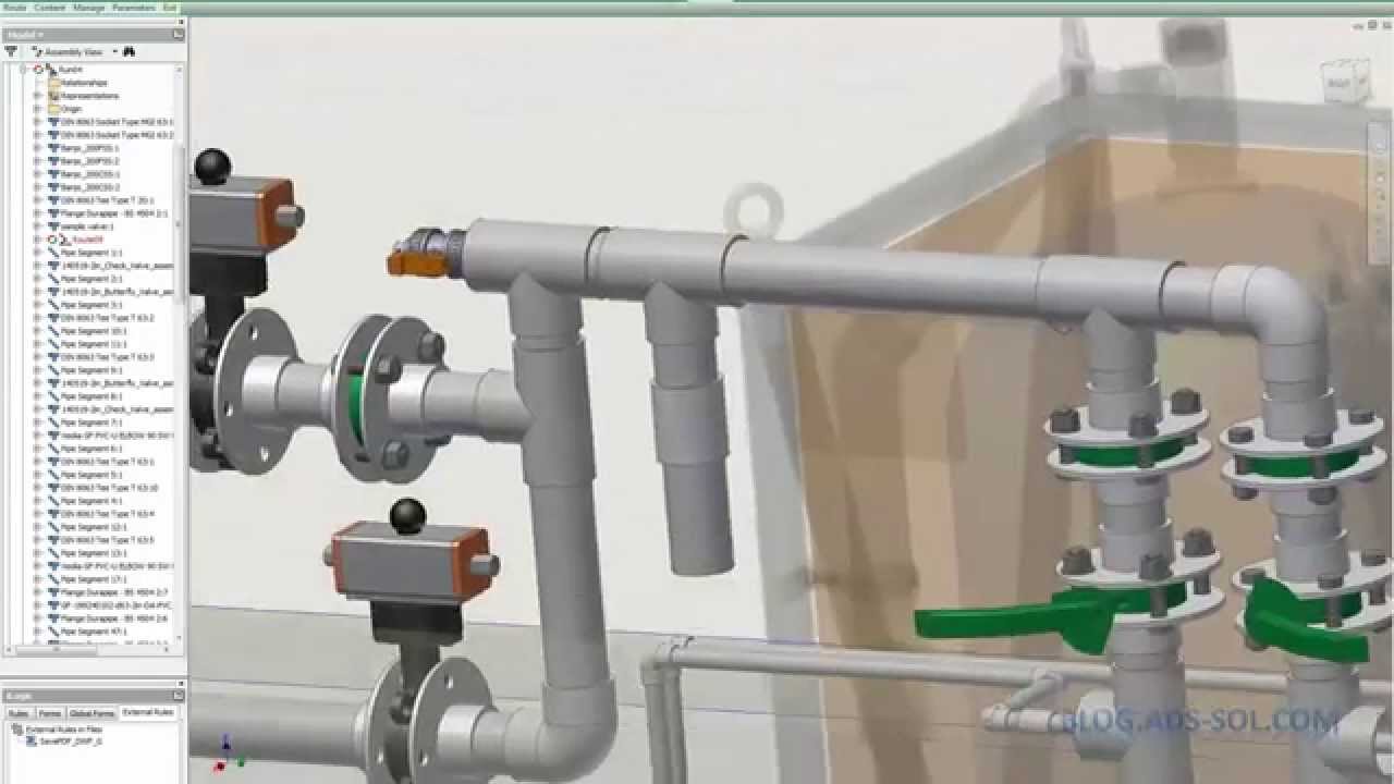 Autodesk Inventor T&P Tee Branches and Route Editing YouTube