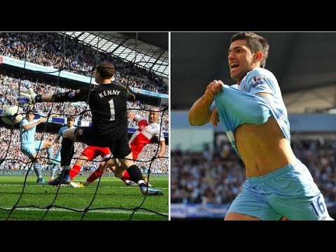 Sergio Agero goal man city vs qpr 2012 3-2