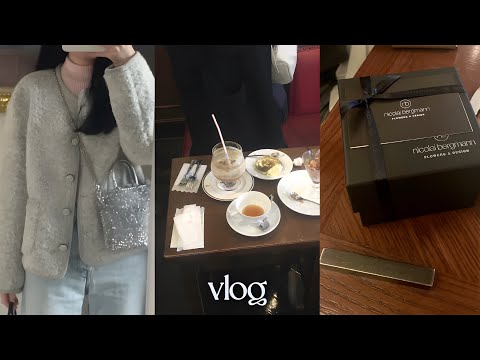 Vlog.社会人OLの休日🍂都内カフェ☕️ete購入品💎ニコライバーグマン🎁