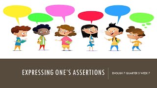 How to Express One's Assertions | English 7 Lesson