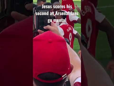 Jesus Scores His Second As Arsenal Fans Go Mental