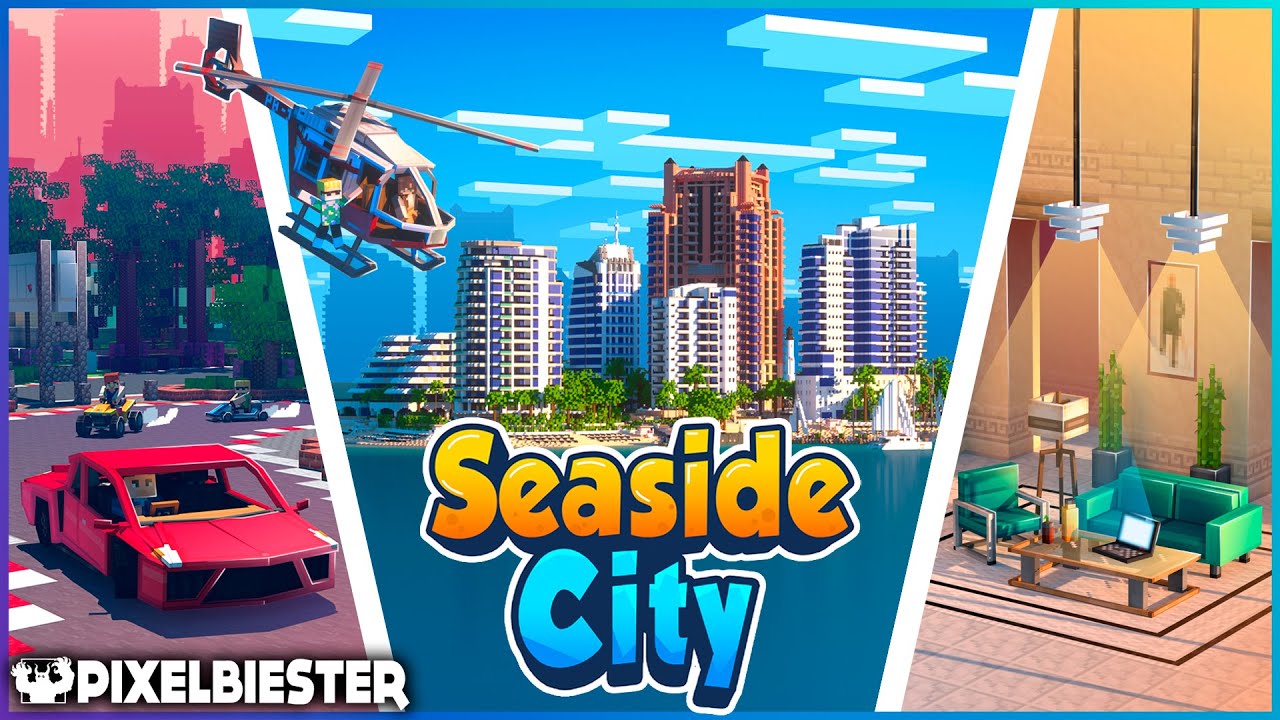 Seaside City by Pixelbiester | Minecraft Marketplace