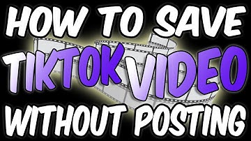 How to Save a Tiktok Video WITHOUT Posting in Your Gallery