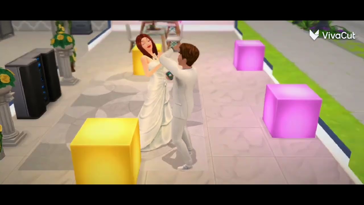 Sims mobile simple island wedding