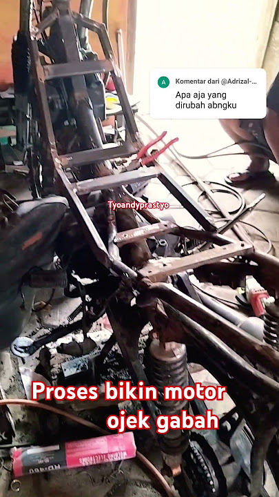 Proses bikin motor ojek gabah Ngawi Jatim #trendingshorts #ojekgabahngawi #ojeksawah