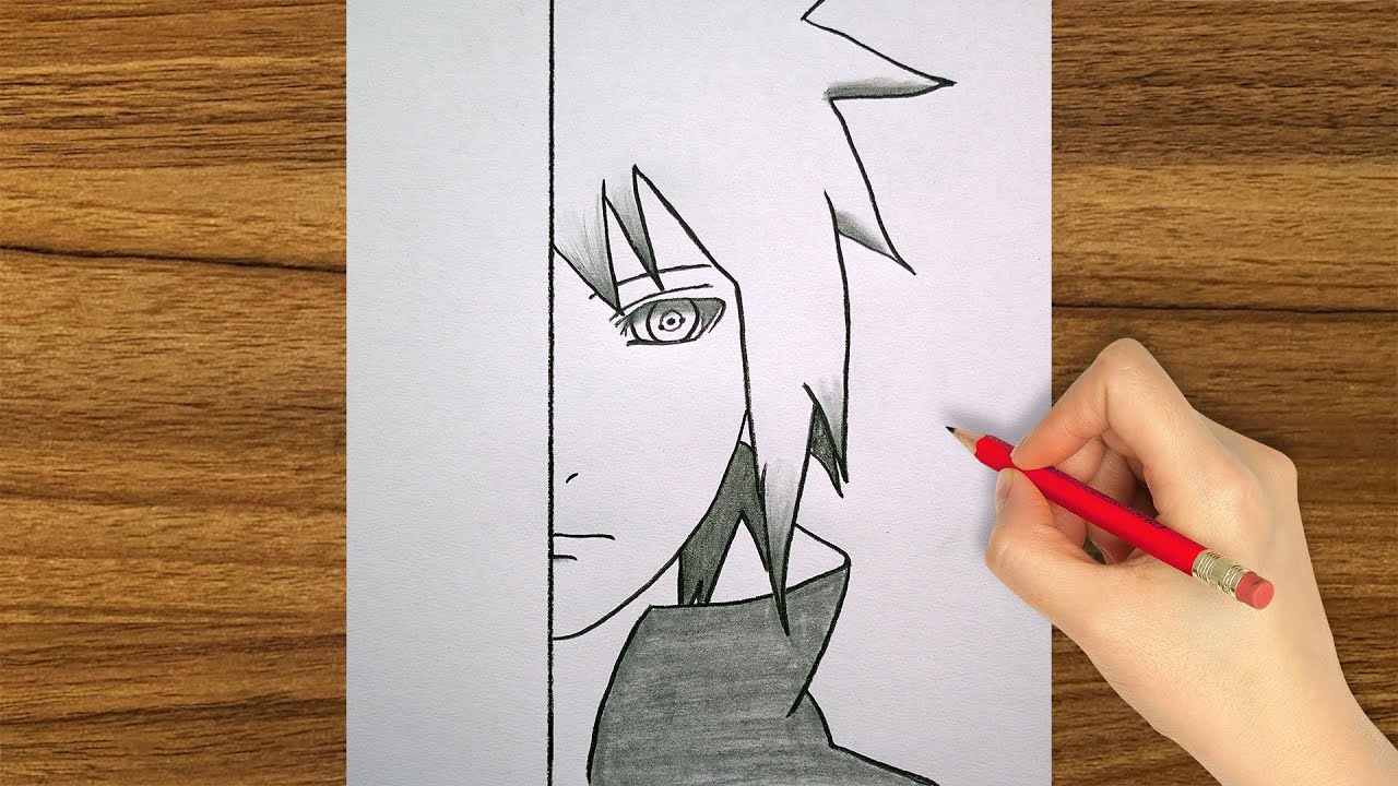 Easy Anime Drawing Tutorial for Beginners || How to Draw Anime Sketch ...