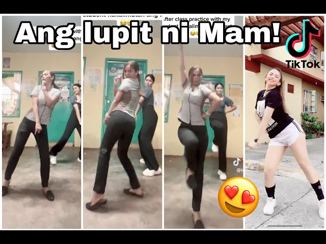 Tantangan menari TikTok 07 # Asap ganja setiap hari! Ang galing ni Bu! #Tiktok #viral #menari class=