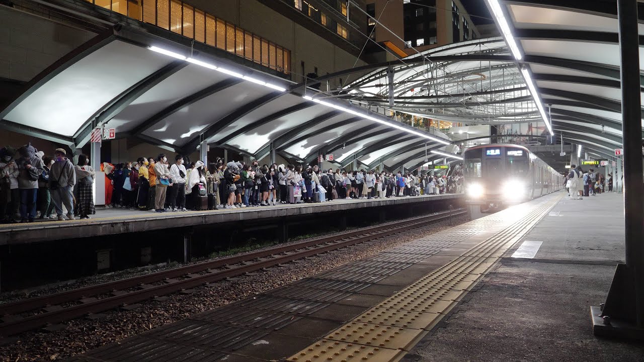 JR西日本ゆめ咲線　ユニバーサルシティ駅　2022/10（4K UHD 60fps）