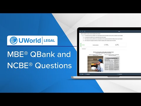 Getting Started with the UWorld Legal - MBE® QBank with Licensed NCBE® Questions