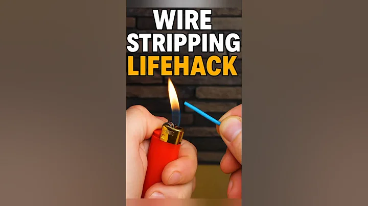 How to Strip Wire in 5 Seconds With a Lighter 🔥💡