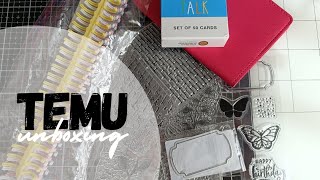 Unboxing ordine TEMU #papercraft #scrapbooking