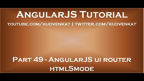 AngularJS ui router html5mode