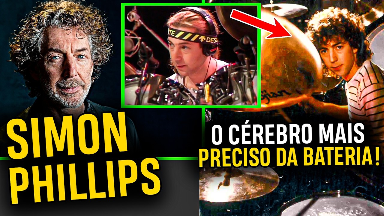 Simon Phillips: A História do Baterista que Toca como um Cérebro em Movimento