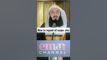 How to repent of major sins😢 by mufti menk #viral #youtubeshorts #islamicstatus #muftimenk #shorts
