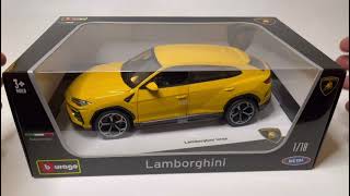 1:18 Bburago , Lamborghini URUS , Diecast - Unboxing -