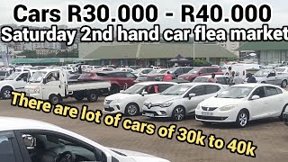 Cars of R30. 000 to R40. 000 were a lot today on Saturday 2nd hand car flea market 14/03/2026.