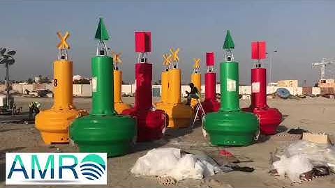 Installation of 22 FullOceans FLC1800 navigation buoys by AMRO