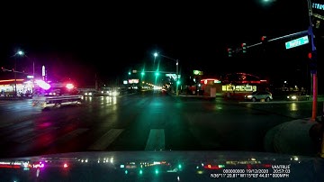 AMR Ambulance Running Code 3 Thru Intersection