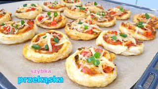 Roladki Ślimaczki Pizzerinki Z Ciasta Francuskiego Szybka I Pyszna Przekąska Na Sylwestra