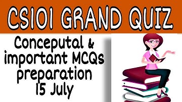 CS101 important MCQs  for grand quiz preparation