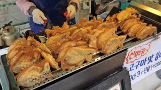 An indispensable snack in Korea's cold winter! Fish-Shaped Bread, Egg Bread Street Food Collection!