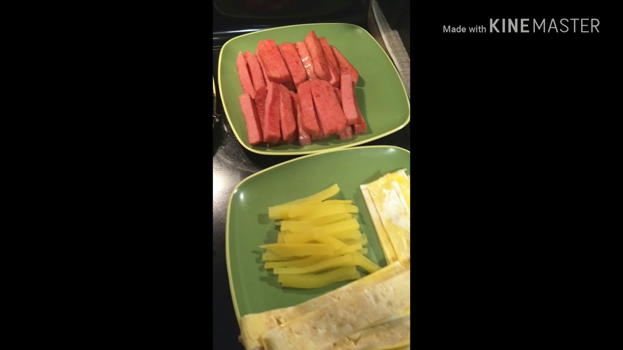 Spam and egg sushi - easy recipe (musubi/ kimbap) - YouTube