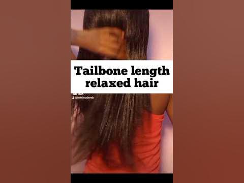 my tailbone length relaxed hair #relaxedhair #hairlistabomb # ...