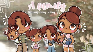 A family rainy day *VLOG* 🌧️🎀 || *with voice* 🏡 || avatar world 🌍