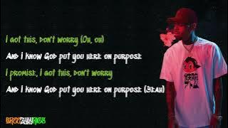 Chris Brown - On Purpose (feat. Agnez Mo) [LYRIC VIDEO]