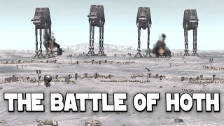 THE BATTLE  OF HOTH | HUGE BATTLE SIMULATION ! Star Wars Galaxy At War Mod