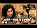 A TERRA PROMETIDA: Soldados tentam sequestrar Aruna e Maquir morre ao defender Rune