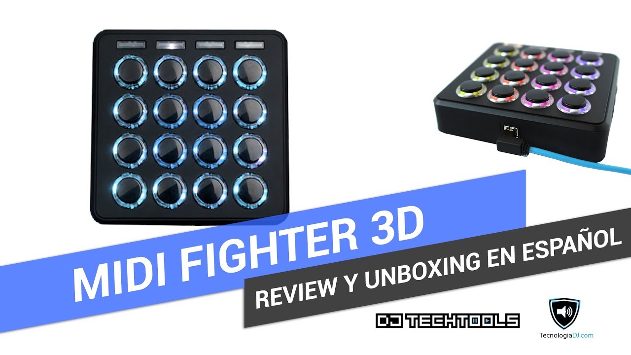 Review y unboxing en español Midi Fighter 3D Djtechtools.com