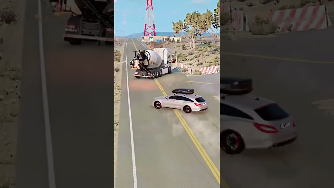 BeamNG drive 🚘 Extreme car physic test simulate driving test🚘