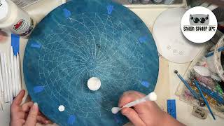 Let's Paint! Blue Spiral Mandala--HD 1080p