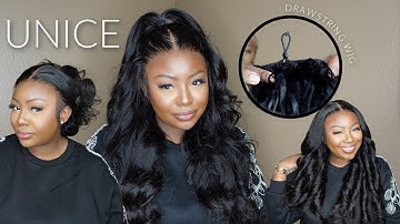 NEW Versatile HD Wig Install!Pre Everything ByeByeCap Glueless Wig| Drawstring+3 Styles|UNice Hair
