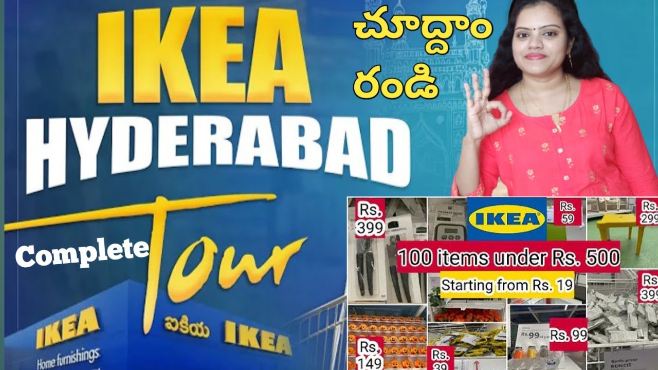 IKEA Shopping Vlog in Telugu IKEA Tour Hyderabad 2021 Shopping