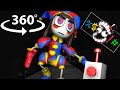 360° POMNI GLITCHES Into THE JESTER! Garten of BANBAN x The Amazing Digital Circus