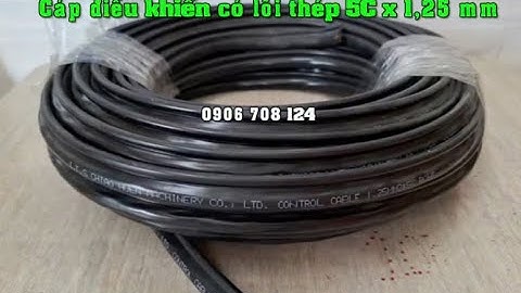 Cáp điều khiển 5C x 1,25 mm + lõi thép, cáp điều khiển có sợi thép 5 x 1.25