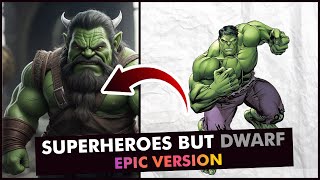 From Superheroes To Dwarf Epic Fusion Of Marvel & Dc Hulk, Superman, Batman, Etc
