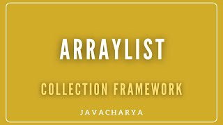 02 - ArrayList -Java for beginners | Javacharya