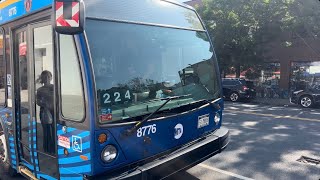 MTA New York City Bus: 2022 Nova Bus LFS #8776 On The S93 Limited @ 4th Avenue & 87th Street