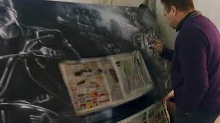 Аэрография из лучшего фильма с Арнольдом Шварценеггером Терминатор 2 и T-800 - Мой первый Проект H2 Аэрография из лучшего фильма с Арнольдом Шварценеггером Терминатор 2 и T-800 - Мой первый Проект H2