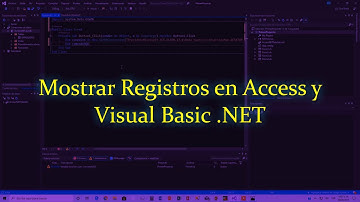 MOSTRAR REGISTROS DE ACCESS USANDO VB.NET